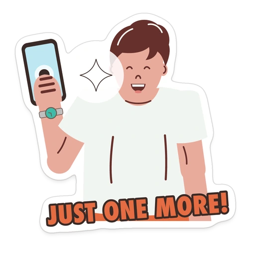 Just one more! sticker