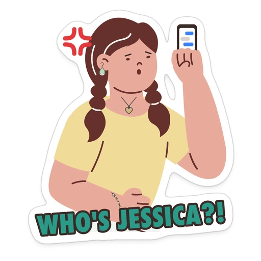 Who's Jessica?! sticker